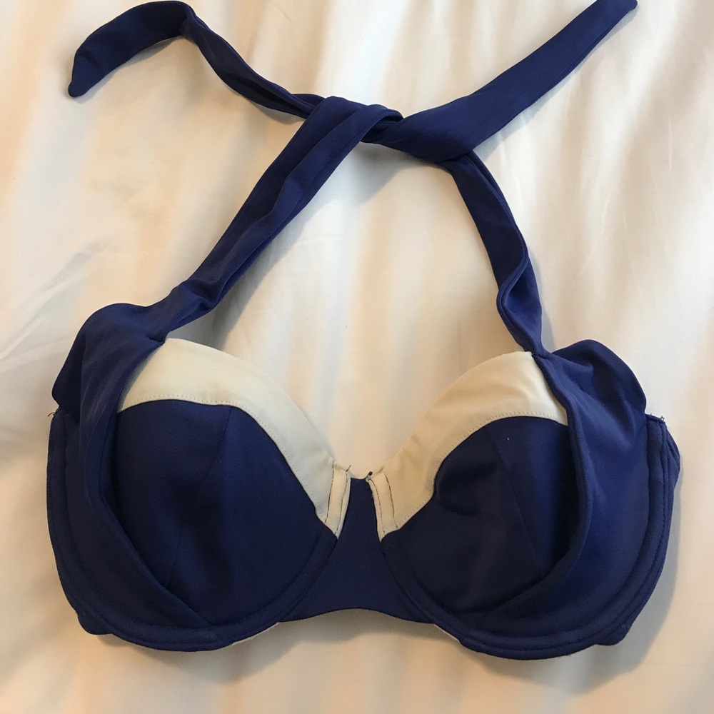 Sailor inspired halter bikini top 30DD